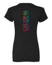 Load image into Gallery viewer, All For Love Rainbow Women&#39;s Short Sleeve Crew (Preorder)
