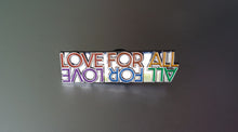 Load image into Gallery viewer, All For Love Silver Enamel Pin
