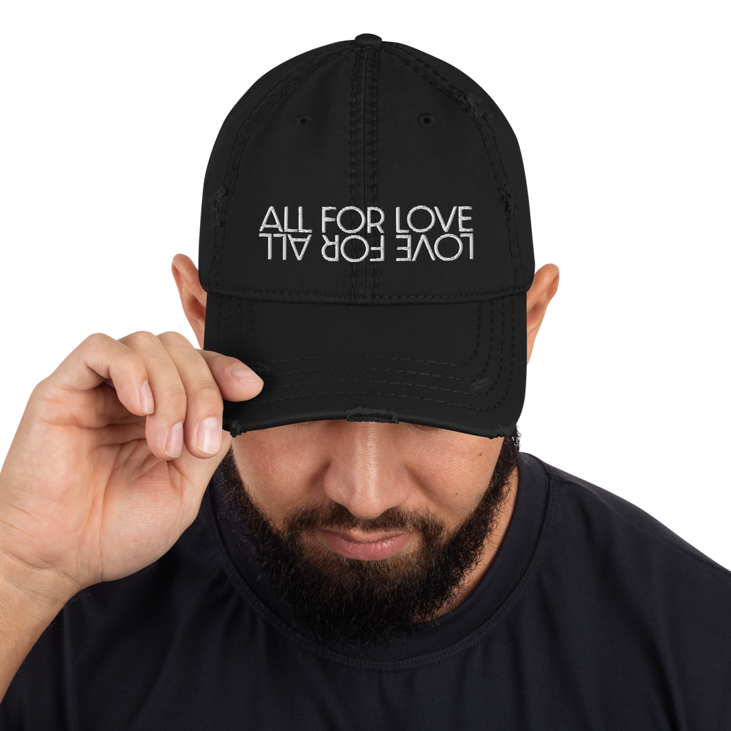 All For Love Distressed Dad Hat