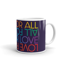 Load image into Gallery viewer, Love For All Eggplant 1 Gloss Mug

